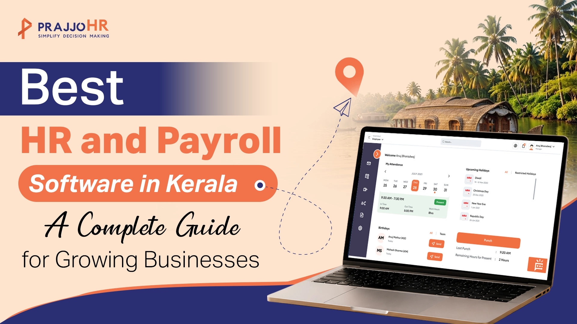 Best HR software in Kerala and payroll software in Kerala by PrajjoHR, helping businesses automate payroll, attendance, recruitment, compliance, and HR management.
