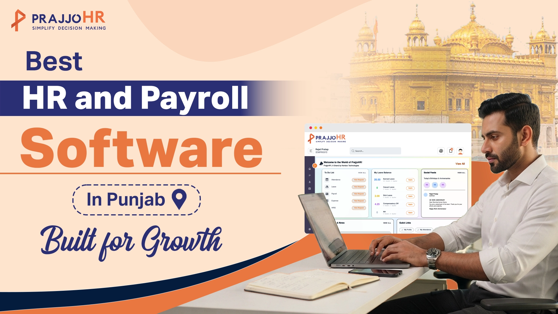 Best HR and Payroll Software in Punjab by PrajjoHR