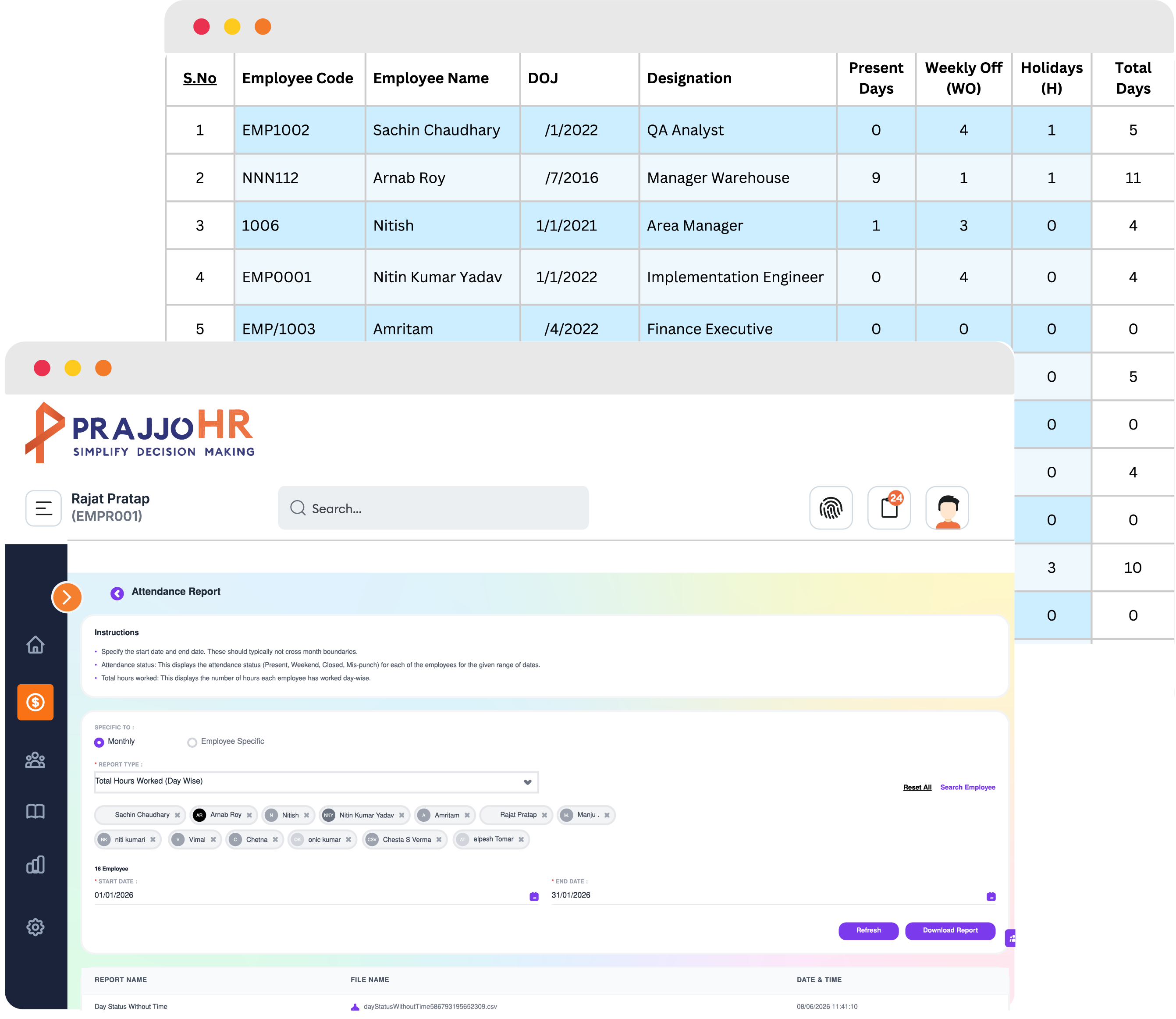 HR Dashboard