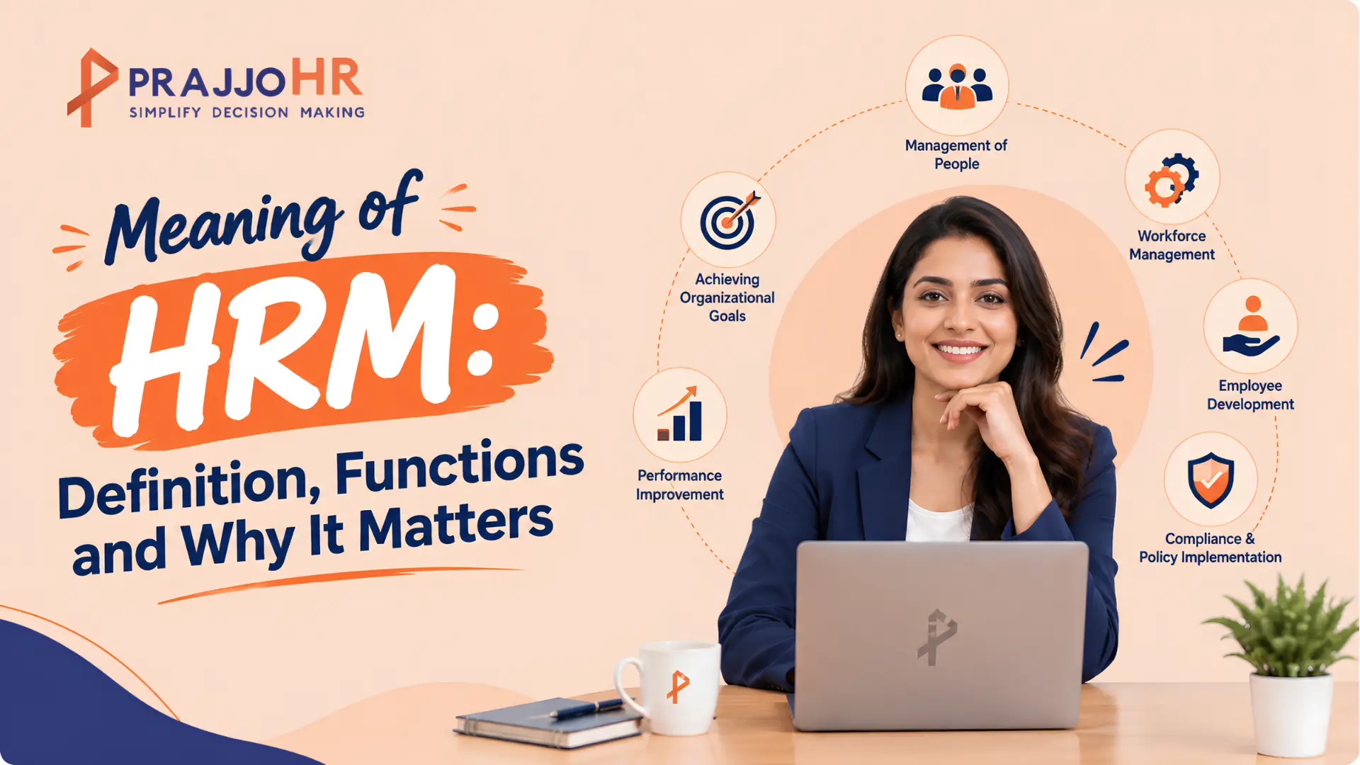 Meaning of HRM, definition, functions, and importance of Human Resource Management.